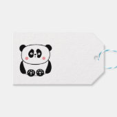 Niedliche kawaii-artige Tiere Panda-Geschenkmarke Geschenkanhänger (Vorderseite (Horizontal))