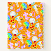 niedliche Kawaii-Aufkleber Muster I Liebe Volleyba Notizblock (Rückseite)