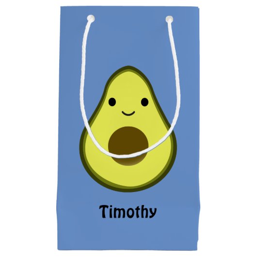 Niedliche Kawaii Avocado Kleine Geschenktüte (Vorderseite)