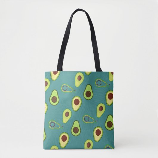 Niedliche Kawaii Avocado Steigung Muster Tasche (Vorderseite)