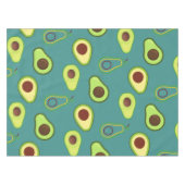 Niedliche Kawaii Avocado Steigung Muster Tischdecke (Vorderseite (Horizontal))