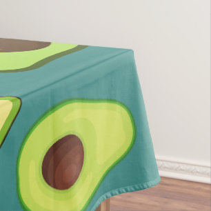Niedliche Kawaii Avocado Steigung Muster Tischdecke
