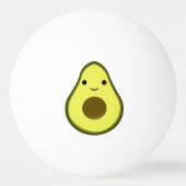 Niedliche Kawaii Avocado Tischtennisball (Rückseite)