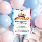 Niedliche Kawaii Baby-Q Gender Reveal Party Boy Gi Einladung