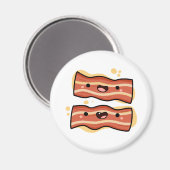 Niedliche Kawaii-Bacon-Streifen Magnet (Vorderseite/Rückseite)