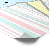 niedliche Kawaii-Baumwolle Poster (Ecke)