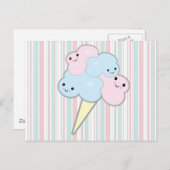 niedliche Kawaii-Baumwolle Postkarte (Vorne/Hinten)