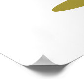 Niedliche Kawaii Birne mit Schirm Poster (Ecke)