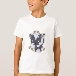 Niedliche Kawaii Black Cat mit Fisch Boy's T - Shi T-Shirt