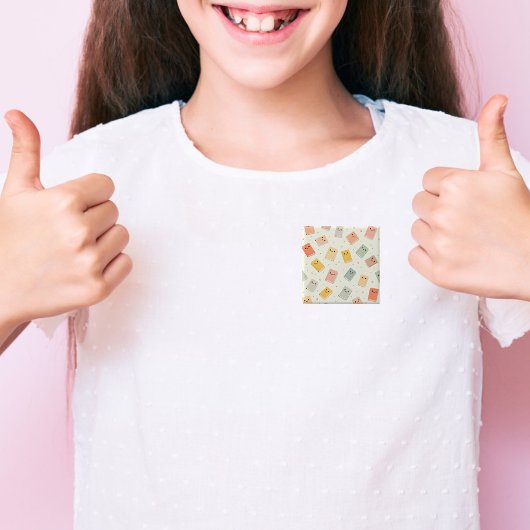 Niedliche Kawaii Books Button