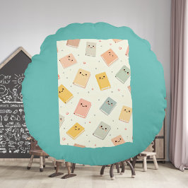 Niedliche Kawaii Bücher Rundkissen Rundes Kissen