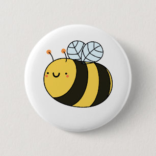 Niedliche Kawaii Bumble Bee Button