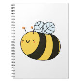 Niedliche Kawaii Bumble Bee Notizblock (Vorderseite)