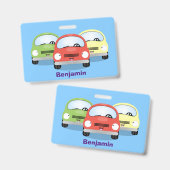 Niedliche Kawaii-Cartoon Ausweis (Vorder- & Rückseite)