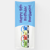 Niedliche Kawaii-Cartoon Banner (Vertikal)