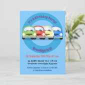 Niedliche Kawaii-Cartoon Einladung (Stehend Vorderseite)