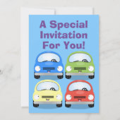 Niedliche Kawaii-Cartoon Einladung (Rückseite)