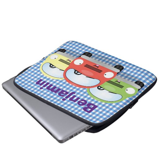 Niedliche Kawaii-Cartoon Laptopschutzhülle (Vorne Knopf)