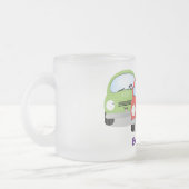 Niedliche Kawaii-Cartoon Mattglastasse (Links)