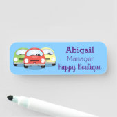 Niedliche Kawaii-Cartoon Namensschild (Beispiel)