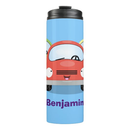 Niedliche Kawaii-Cartoon Thermosbecher (Vorderseite)