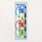 Niedliche Kawaii-Cartoon Yogamatte (Vorderseite)