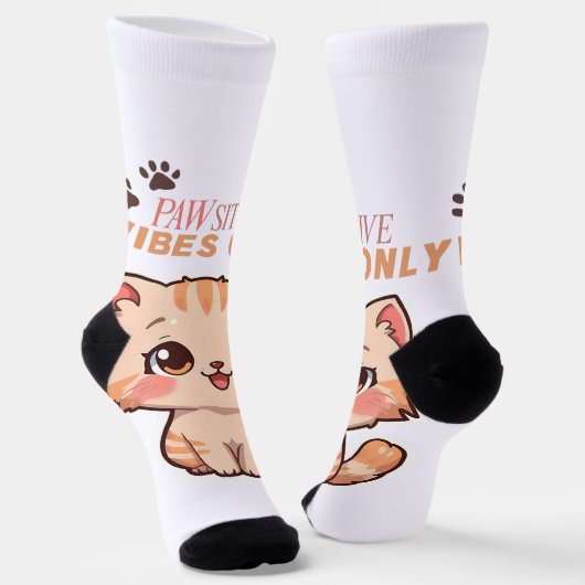 Niedliche Kawaii Cat Design Socken (Gewinkelt)