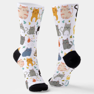 Niedliche Kawaii Cat Pattern Socken