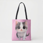 Niedliche Kawaii Cat Tote Bag - Adorable & Stylish Tasche (Vorderseite)