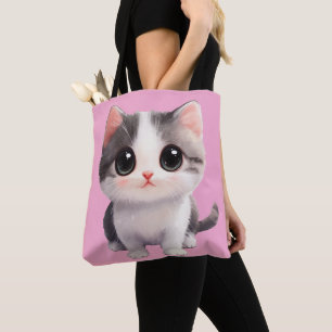 Niedliche Kawaii Cat Tote Bag - Adorable & Stylish Tasche