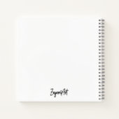 Niedliche Kawaii Cloud und Regenbogen Notizblock (Rückseite)