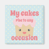 Niedliche Kawaii Cupcake Fun Quote Dotty Magnet (Vorne)
