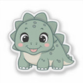 Niedliche Kawaii Dinosaur Dino Fun Dekoration Aufkleber (Vorderseite)