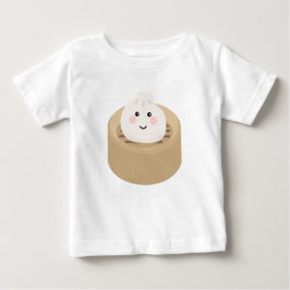 Niedliche Kawaii Dumpling in Dampfer Baby T-shirt