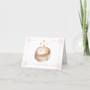 Niedliche Kawaii Dumpling Pink Babydusche Danke Ca