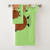 Niedliche Kawaii-Eier — lustige Cartoon-Illustrati Badhandtuch Set (Insitu)