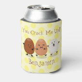 Niedliche Kawaii-Eier — lustige Cartoon-Illustrati Dosenkühler (Kanne Rückseite)