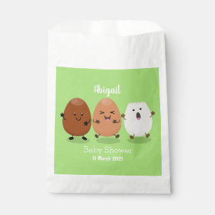 Niedliche Kawaii-Eier — lustige Cartoon-Illustrati Geschenktütchen