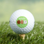 Niedliche Kawaii-Eier — lustige Cartoon-Illustrati Golfball (Insitu T-Shirt)