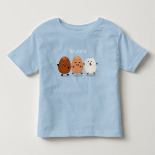 Niedliche Kawaii-Eier — lustige Cartoon-Illustrati Kleinkind T-shirt