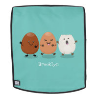 Niedliche Kawaii-Eier — lustige Cartoon-Illustrati