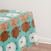 Niedliche Kawaii-Eier — lustige Cartoon-Illustrati Tischdecke (Beispiel)