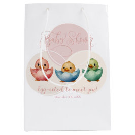 Niedliche Kawaii Eiervögel Pastellfarben Kinderdus Mittlere Geschenktüte