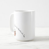 Niedliche Kawaii Elchenkuppchen Kaffeetasse (Vorderseite Links)