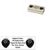 Niedliche Kawaii Erdbeere Cartoon Abbildung Gummistempel (Stempel)