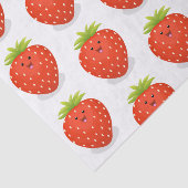 Niedliche Kawaii Erdbeere Cartoon Abbildung Seidenpapier (Ausschnitt)