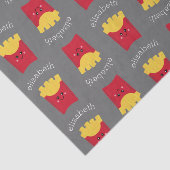Niedliche Kawaii Fries mit Individuelle Name Seidenpapier (Ausschnitt)