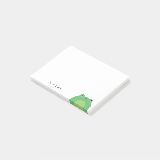 Niedliche Kawaii Frog Tiercotattacore  Post-it Klebezettel (angewinkelt)