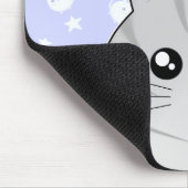 Niedliche Kawaii graue Tabby Kittykatze Mousepad (Ecke)