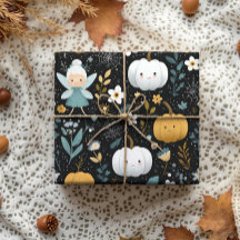 Niedliche Kawaii Halloween Fairy und Pastel Pumpki